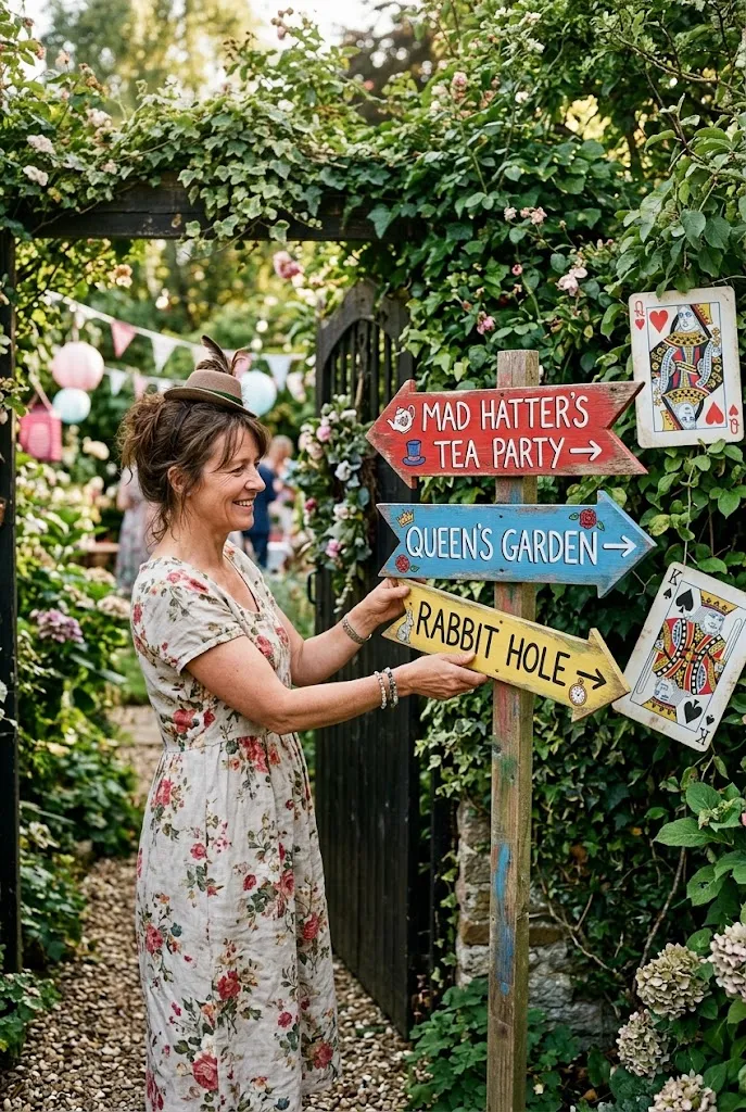 Create a Wonderland Welcome Sign