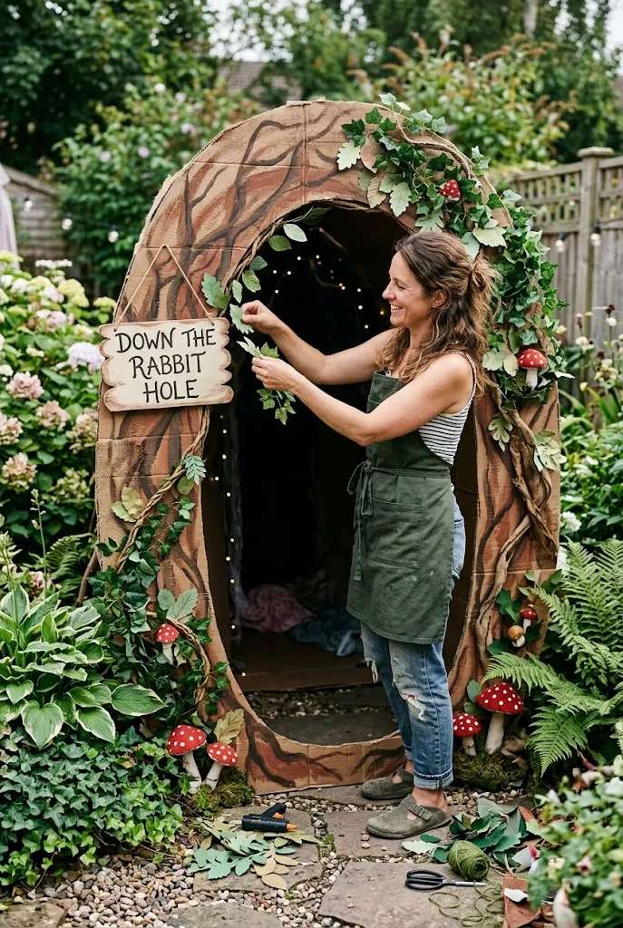 Make a Curious Doorway With a Rabbit Hole Entrance