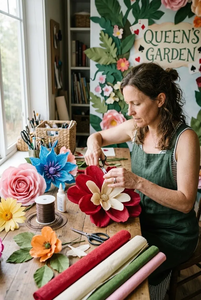  Make Oversized Paper Flowers for the Queen's Garden
