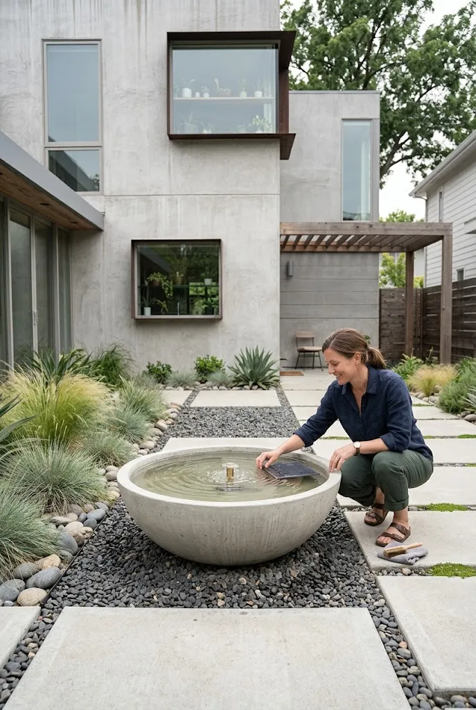 Build a Contemporary Concrete Bowl Fountain