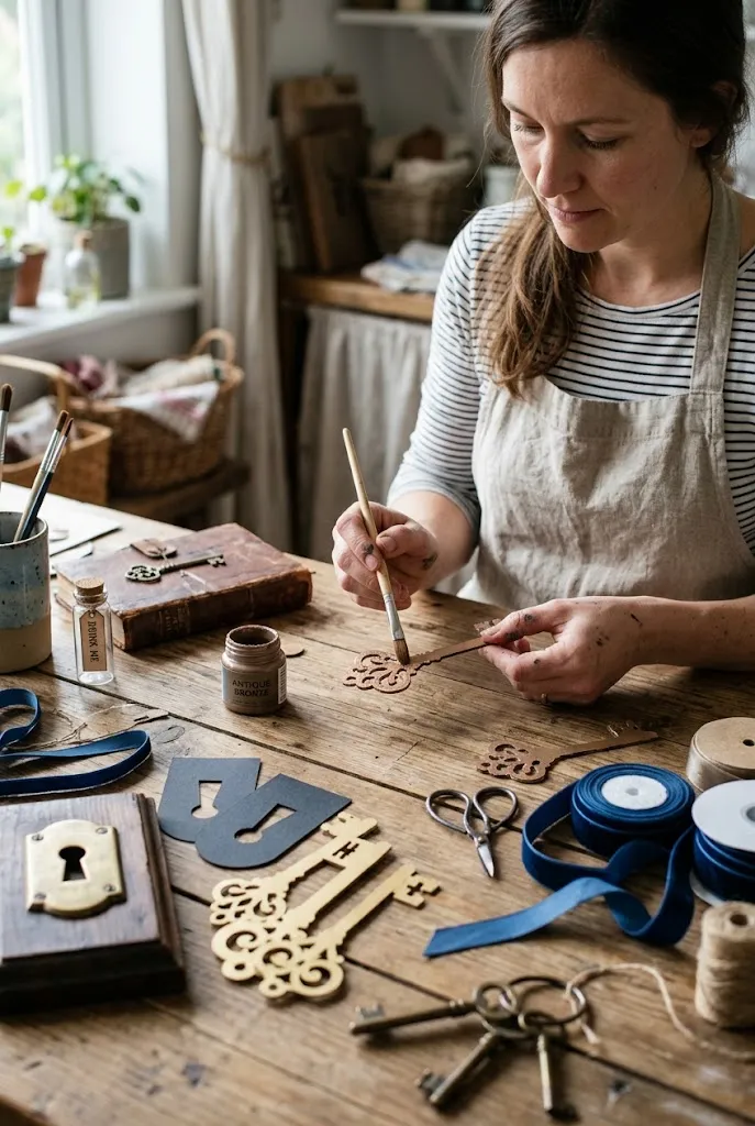 Decorate With Vintage-Style Keys and Keyholes