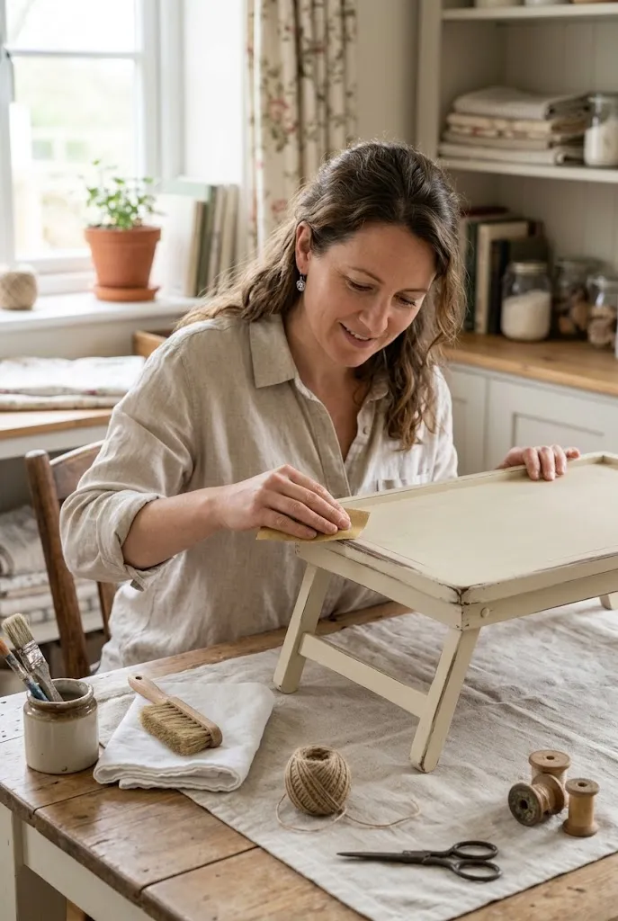 Make a Vintage-Inspired Tray With a Distressed Finish
