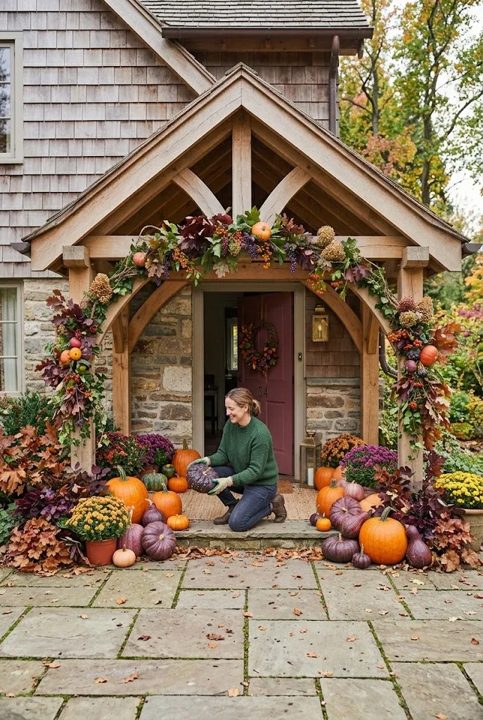Purple and Orange Pumpkin Archway
