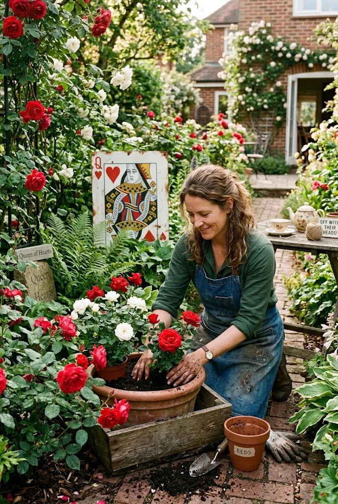 Create a Queen of Hearts Rose Garden