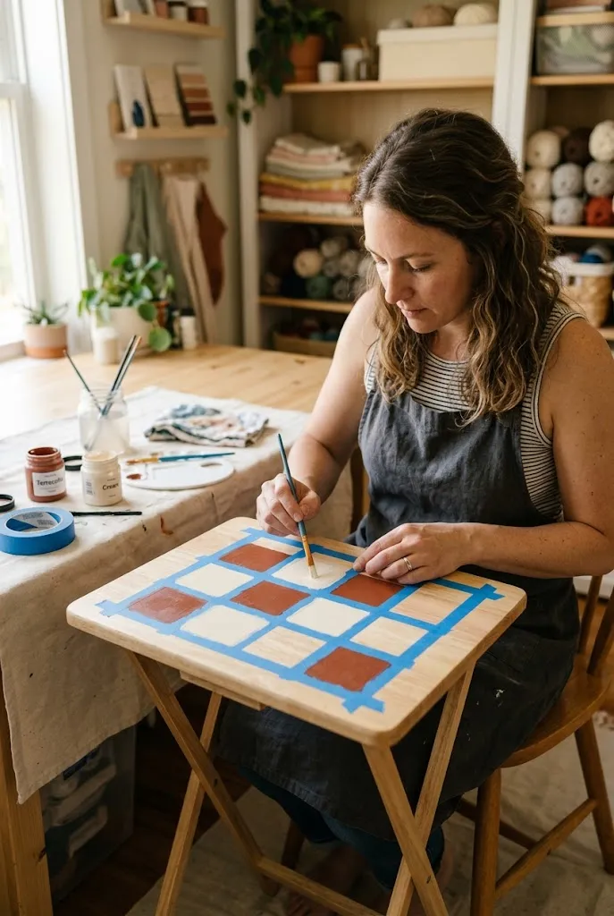 Decorate the Top With a Checkerboard Pattern