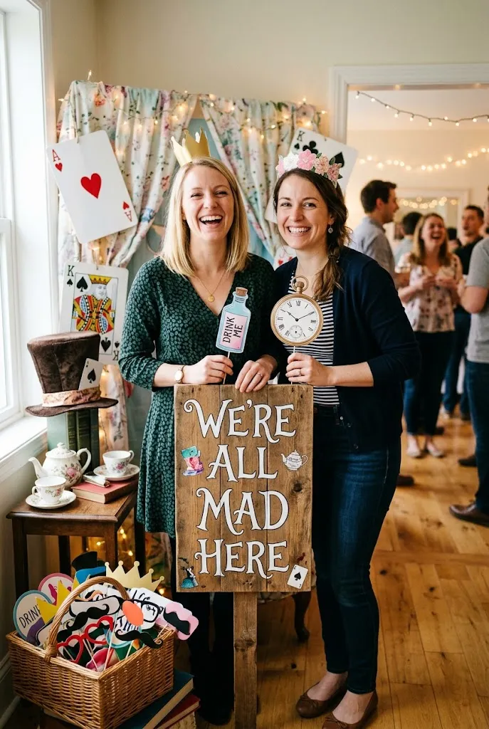  Set Up a "We're All Mad Here" Photo Corner