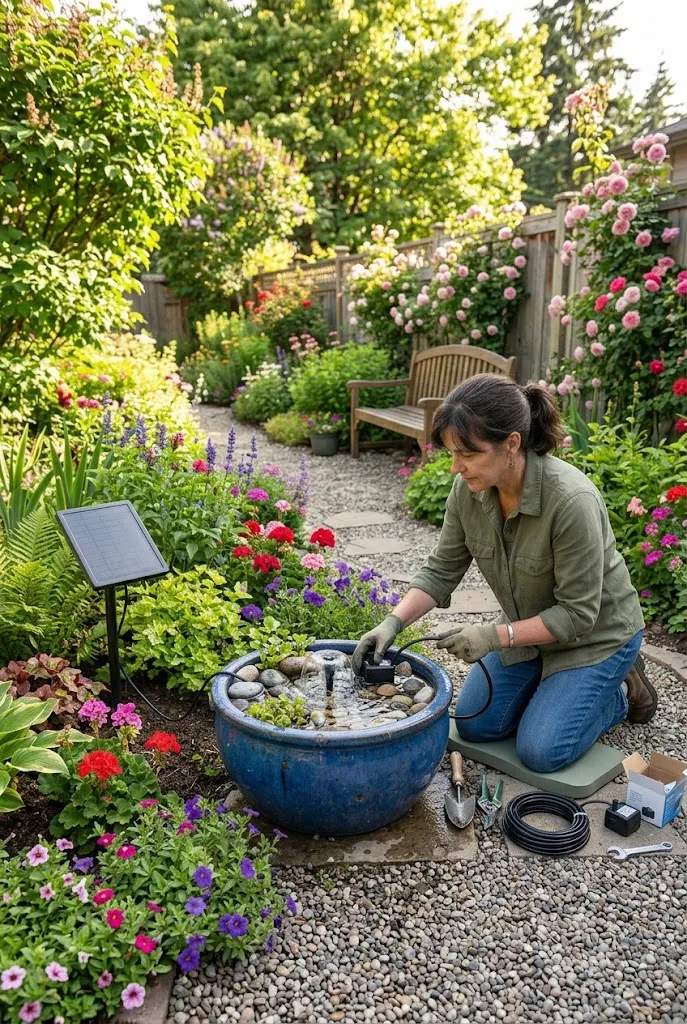 Create a Recycled Container Fountain