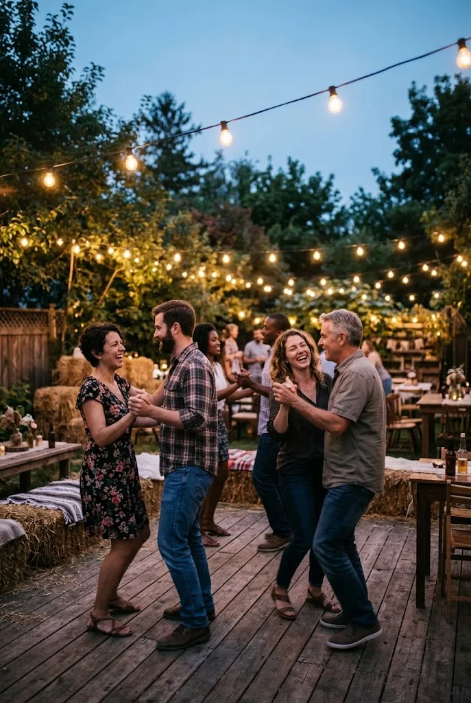 Café String Light Canopy