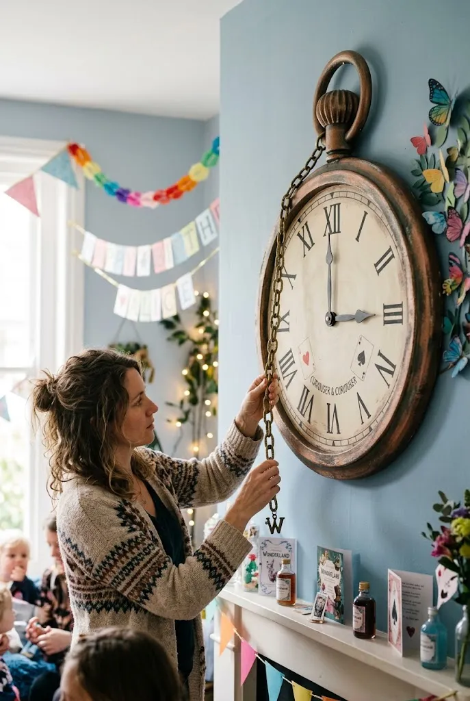 Hang a Giant Pocket Watch for the White Rabbit