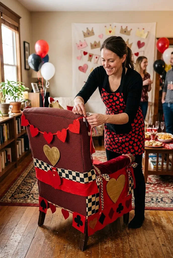 Craft a Queen of Hearts Cardboard Throne