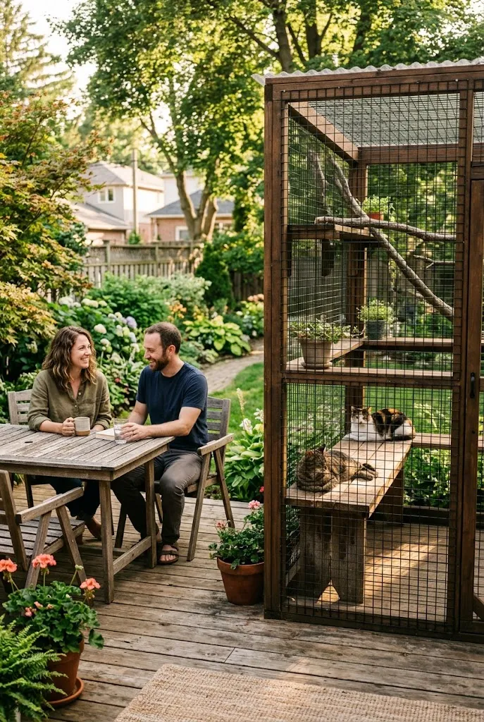 Build a Catio Around an Existing Deck