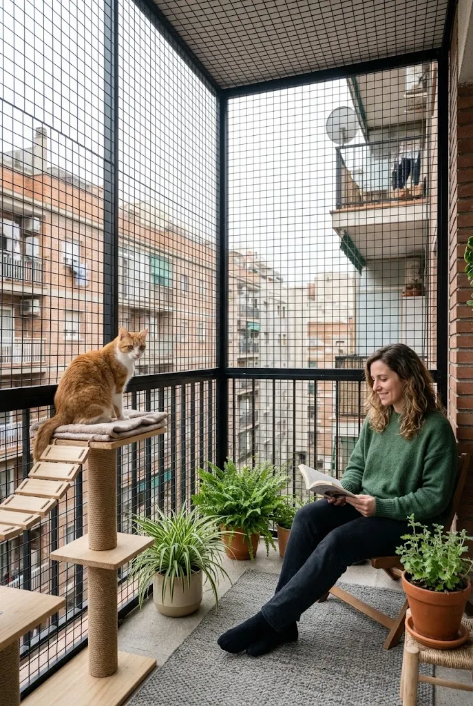 Turn a Balcony Into a Secure Catio