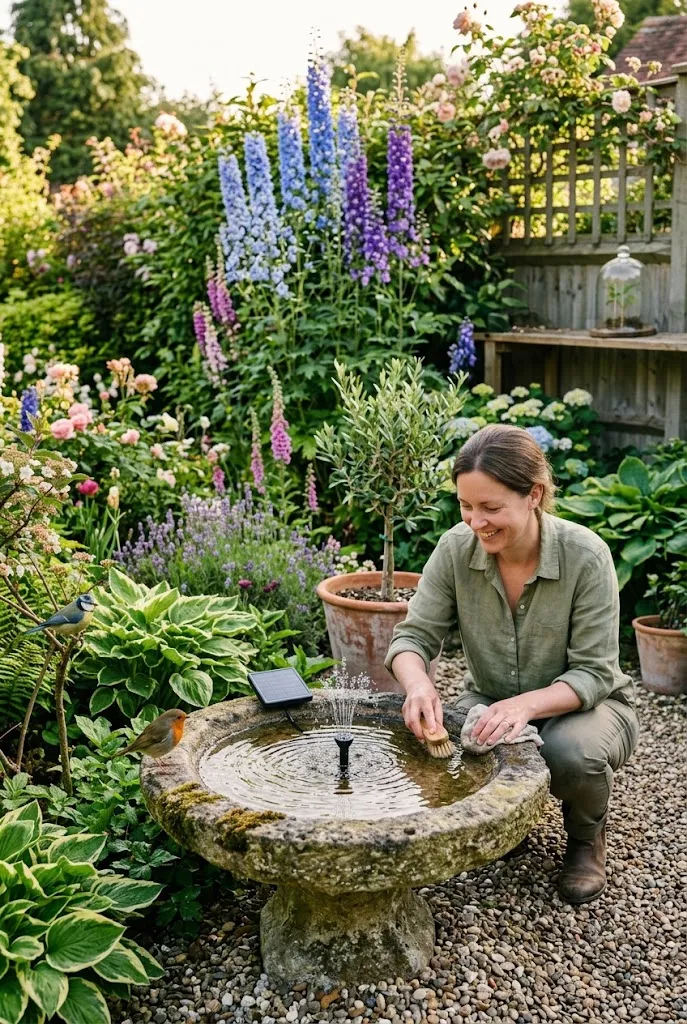 Build a Bird-Friendly Solar Water Feature
