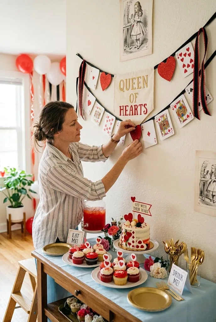 Create a Queen of Hearts Playing-Card Garland