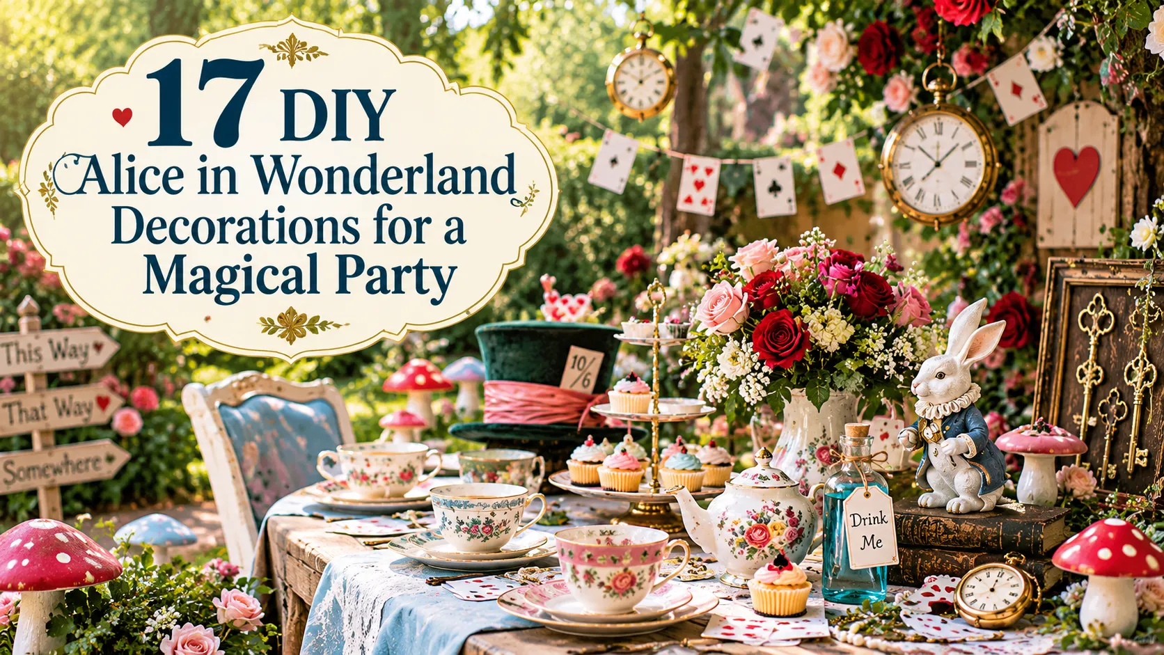 DIY Alice in Wonderland Tea Party