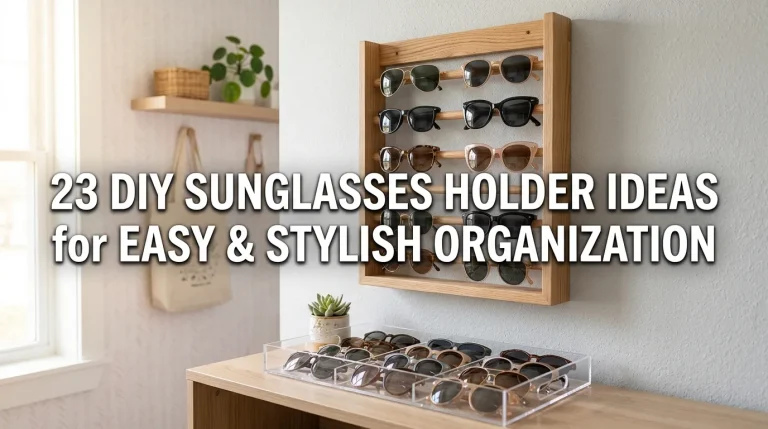 23 DIY Sunglasses Holder Ideas for Easy and Stylish Organization