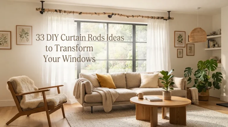 33 DIY Curtain Rods Ideas to Transform Your Windows