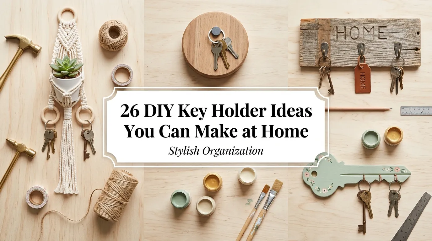 26 DIY Key Holder Ideas You Can Make at Home